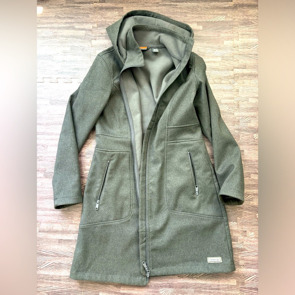 Medium women’s Merrell fleece lined long waterproof jacket